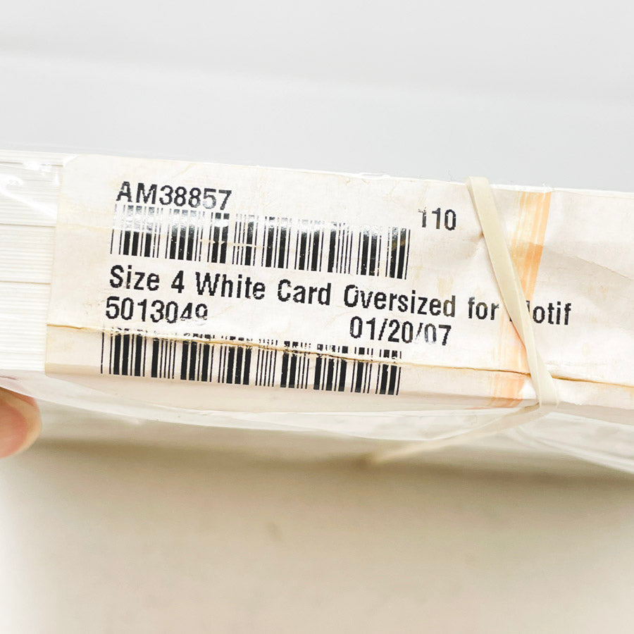 White Cardstock  - Cut to 8.5 x 9.25"