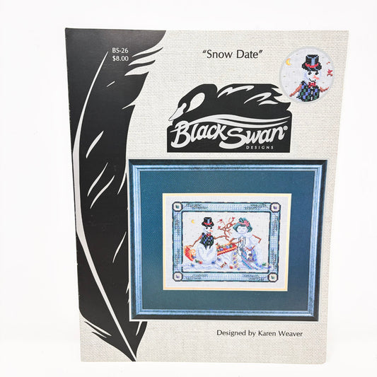 Snow Date – Black Swan Cross Stitch Pattern