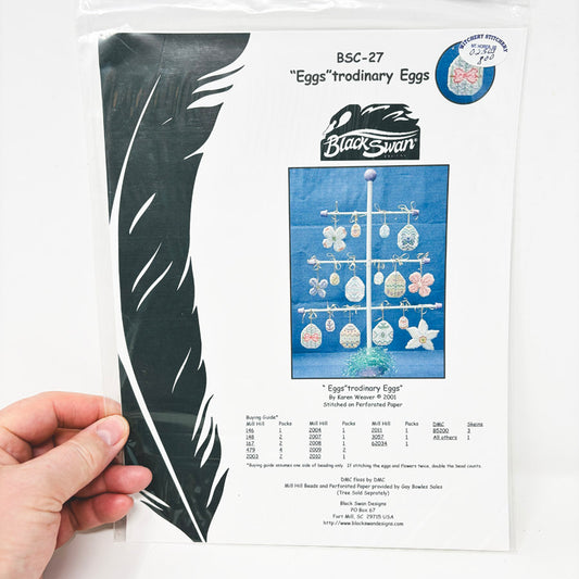 "Eggs"trordinary Eggs  – Black Swan Cross Stitch Pattern