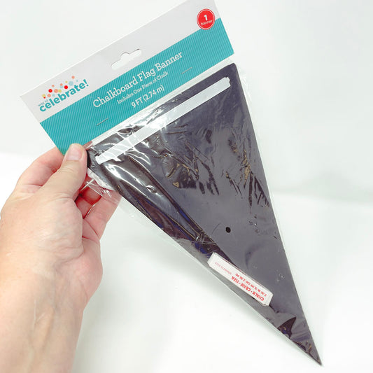 Chalkboard Flag Banner