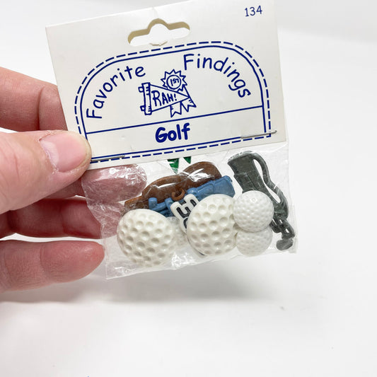 Golf Novelty Buttons