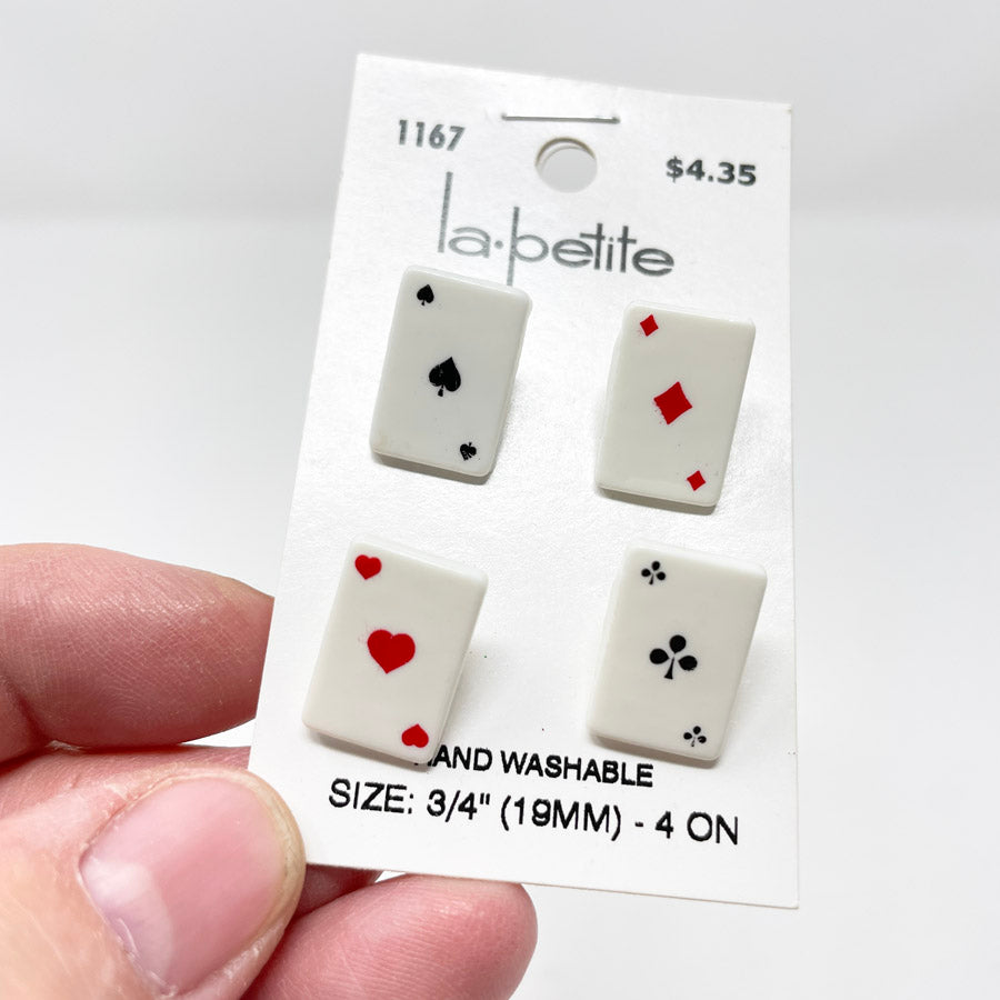 La Petite Playing Card Buttons (8)