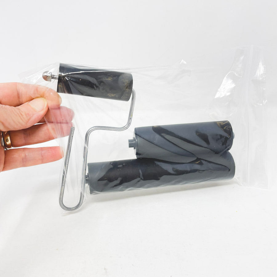 Black Rubber Brayer Set