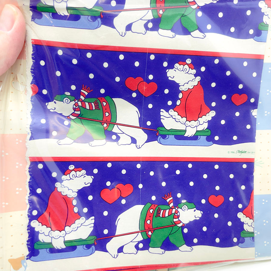 Bundle of Vintage Wrapping Paper Scraps