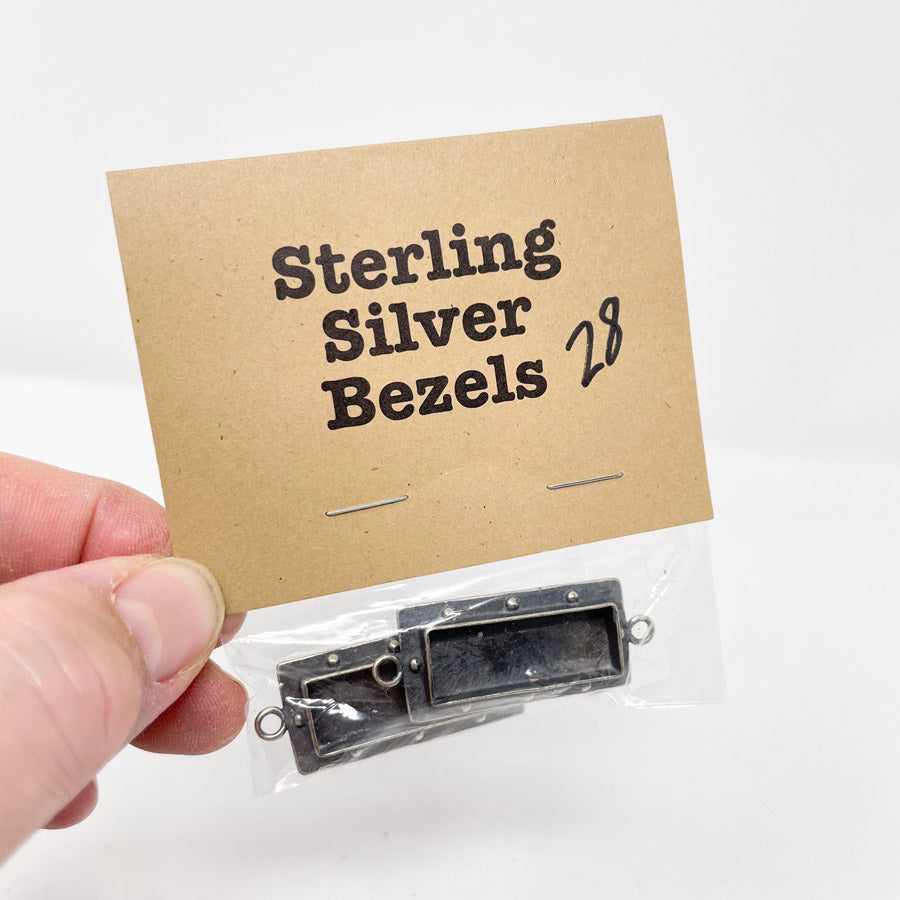 Sterling Silver Bezels 2-pack