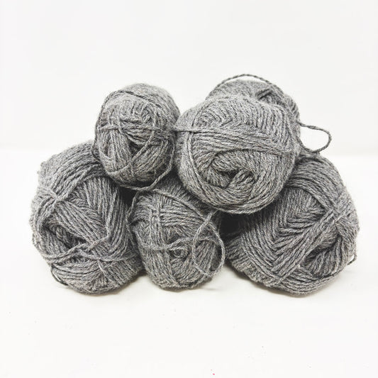 Gray Wool (blend?) Yarn Bundle