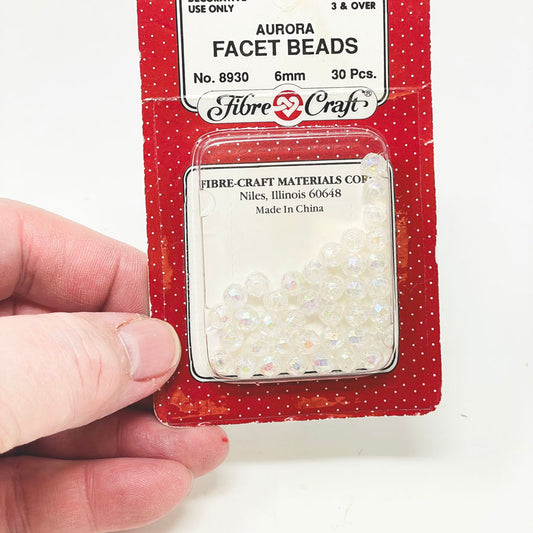 Fibre Craft Aurora Facet Beads
