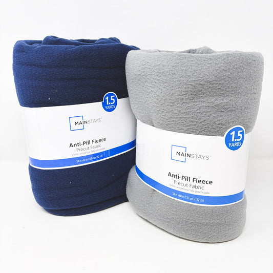 Mainstays Anti-Pill Fleece Precut Fabric – 1.5 Yards