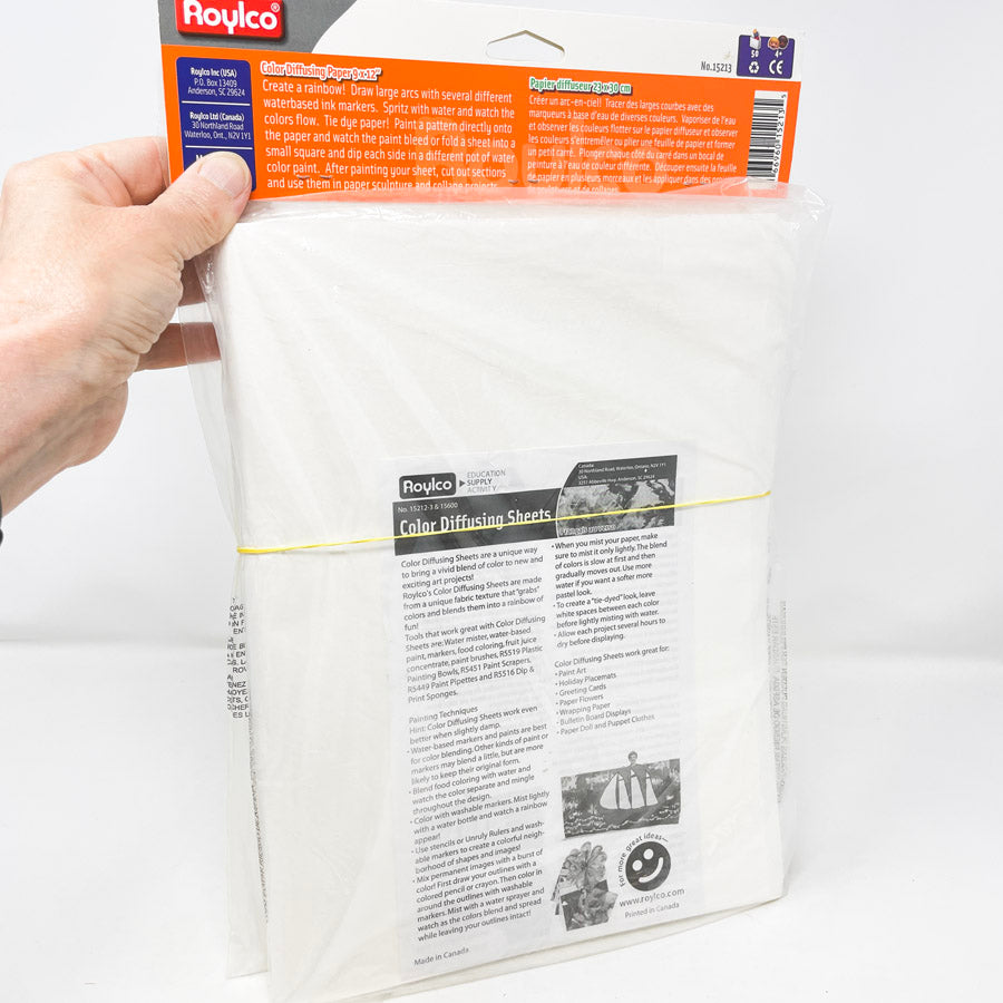 Roylco Color Diffusing Paper 9"x12"