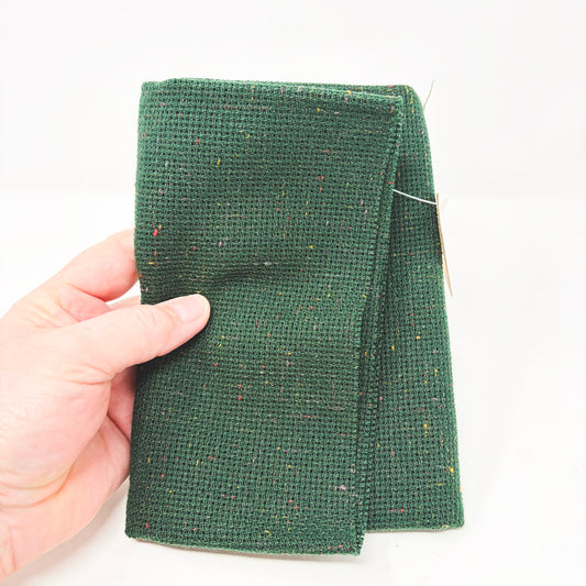 Forest Green Tweed Rustic Aida – 10 Count – 24" x 14.5"
