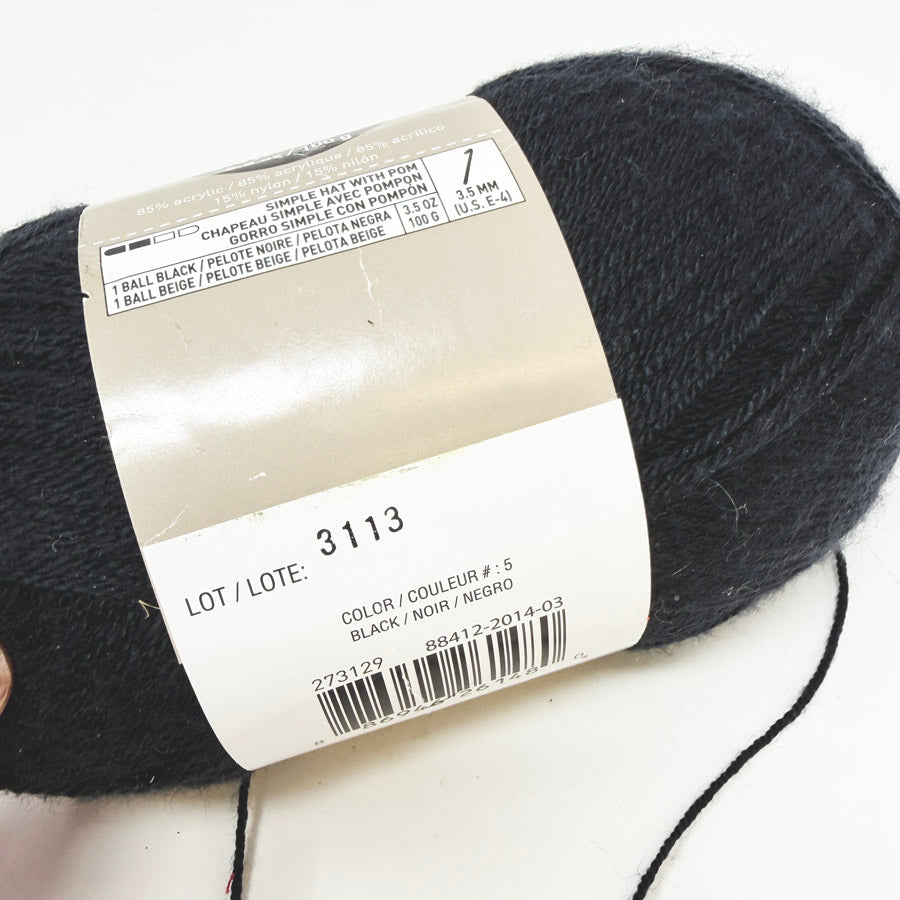 Loops & Threads Woolike Yarn Black