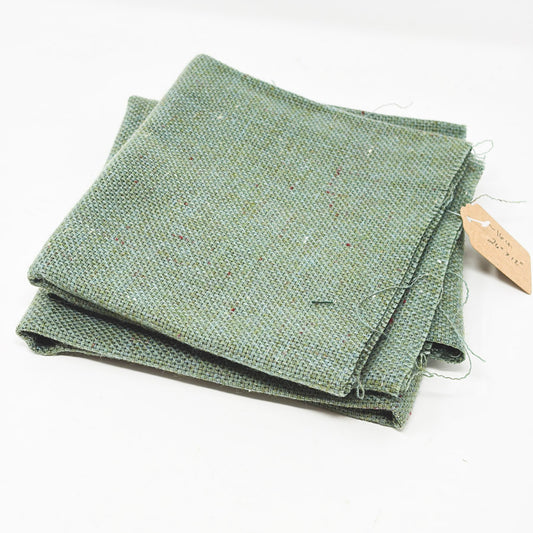 Moss Tweed Wool Evenweave – Assorted Counts – Green/Blue Blend