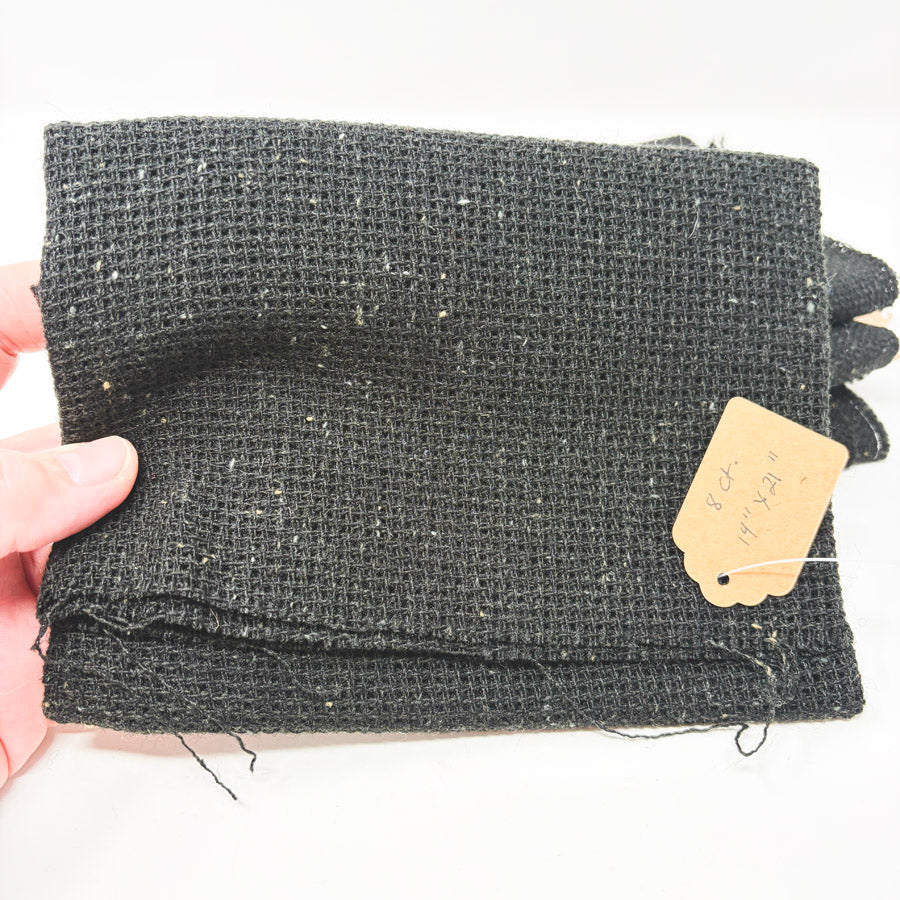 Black Rustic Linen-Blend / Rustico-Style Aida - Asst. Counts