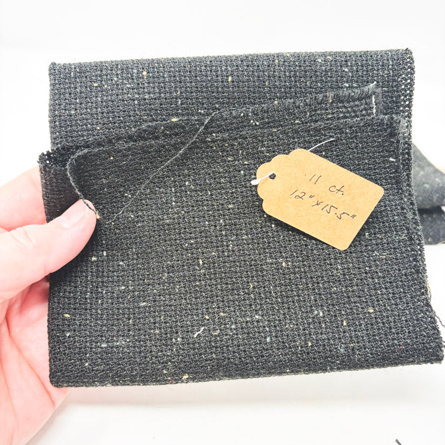 Black Rustic Linen-Blend / Rustico-Style Aida - Asst. Counts