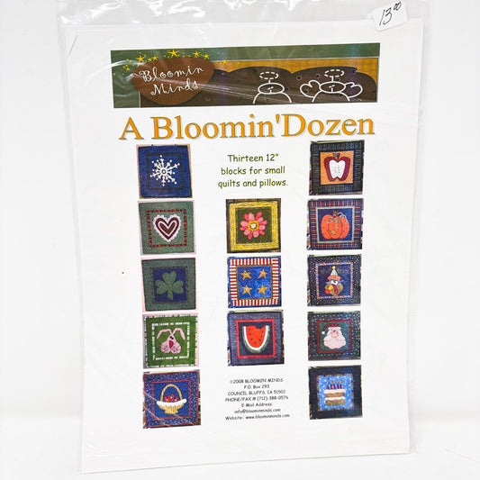 A Bloomin' Dozen Quilt Pattern by Bloomin Minds