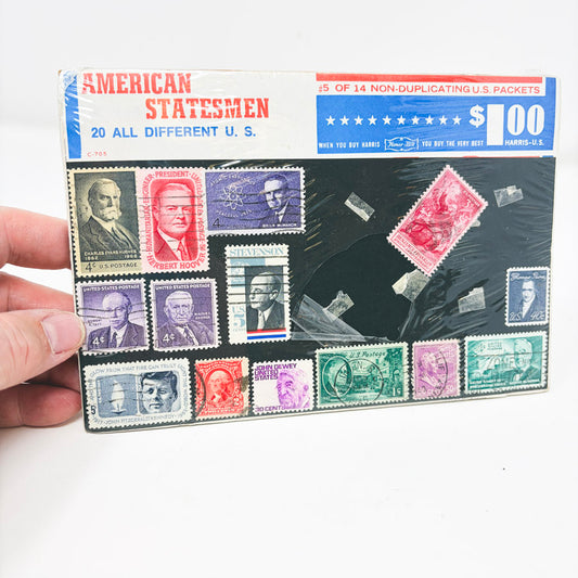 Vintage American Statesman Stamp Folio (partial)