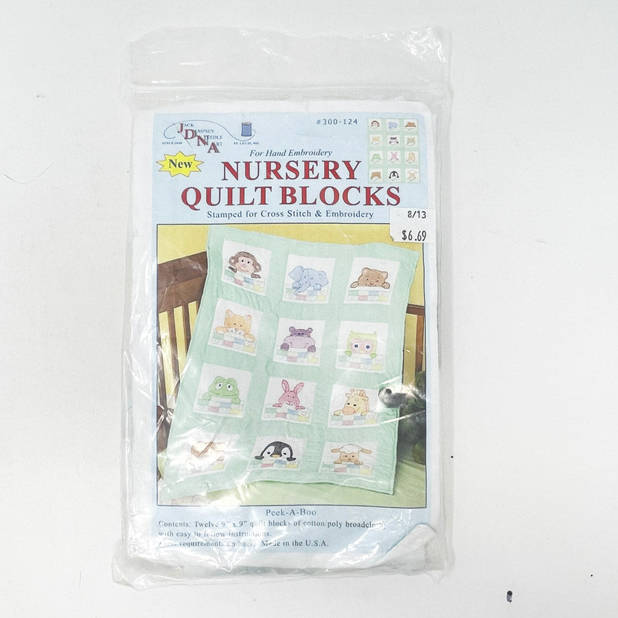 Peek-A-Boo Nursery Quilt Blocks - Started