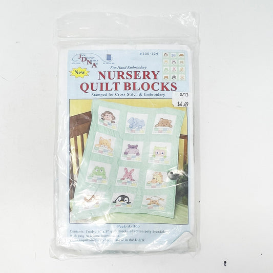 Peek-A-Boo Nursery Quilt Blocks - Started