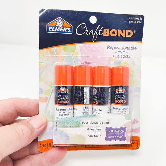 Elmer's Craft Bond Repositionable Glue Sticks - 4pk