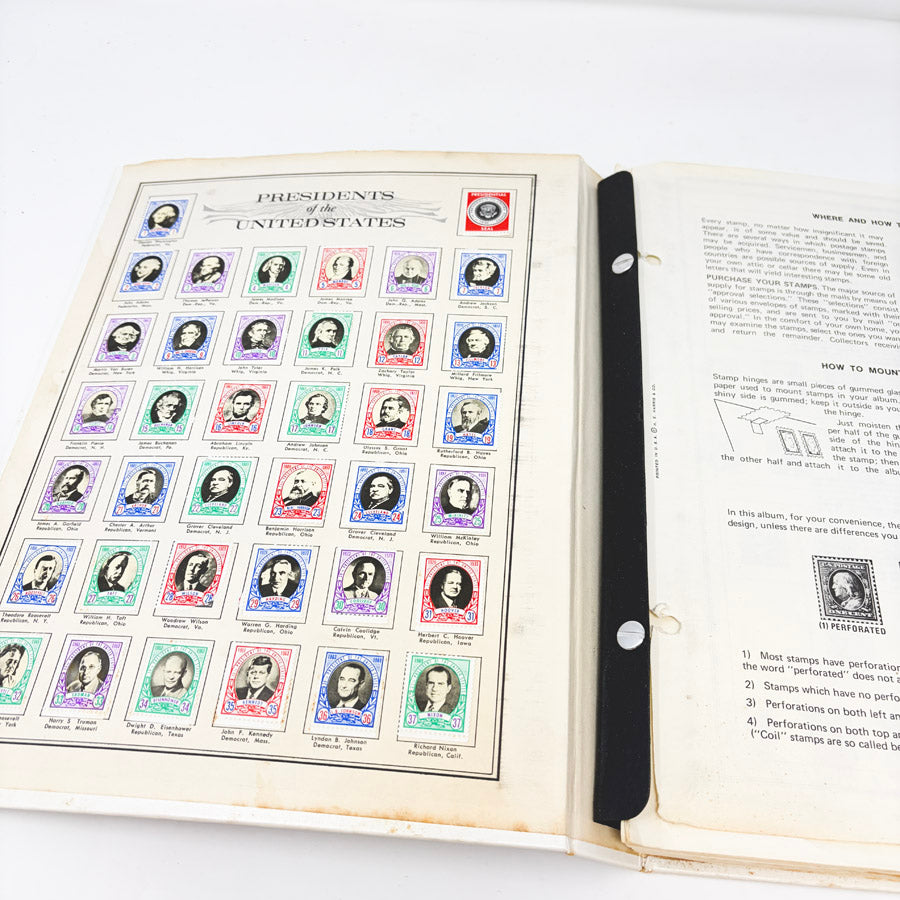 Vintage Independence United States Postage Stamp Album