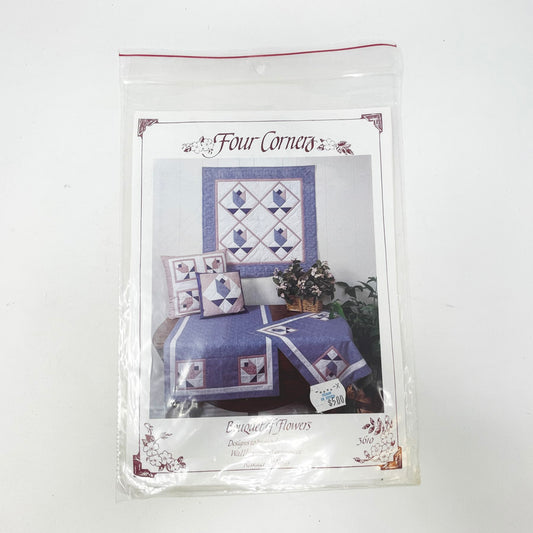 Four Corners Bouquet of Flowers Quilt Pattern