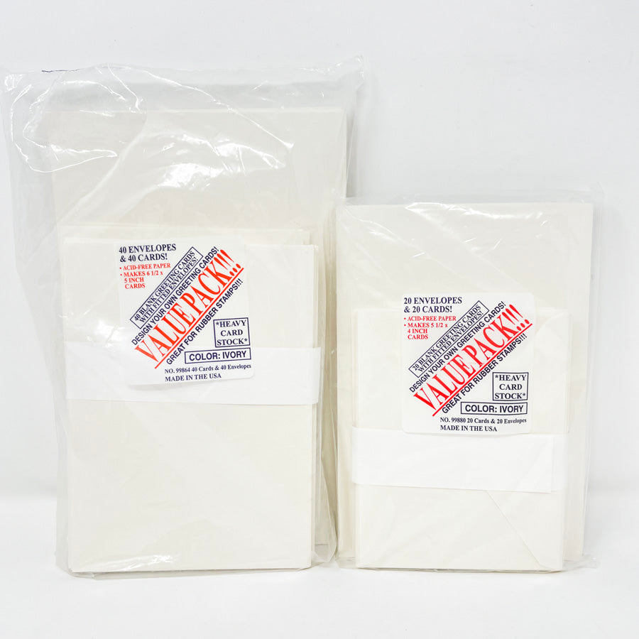Halcraft Ivory Card & Envelope Pack