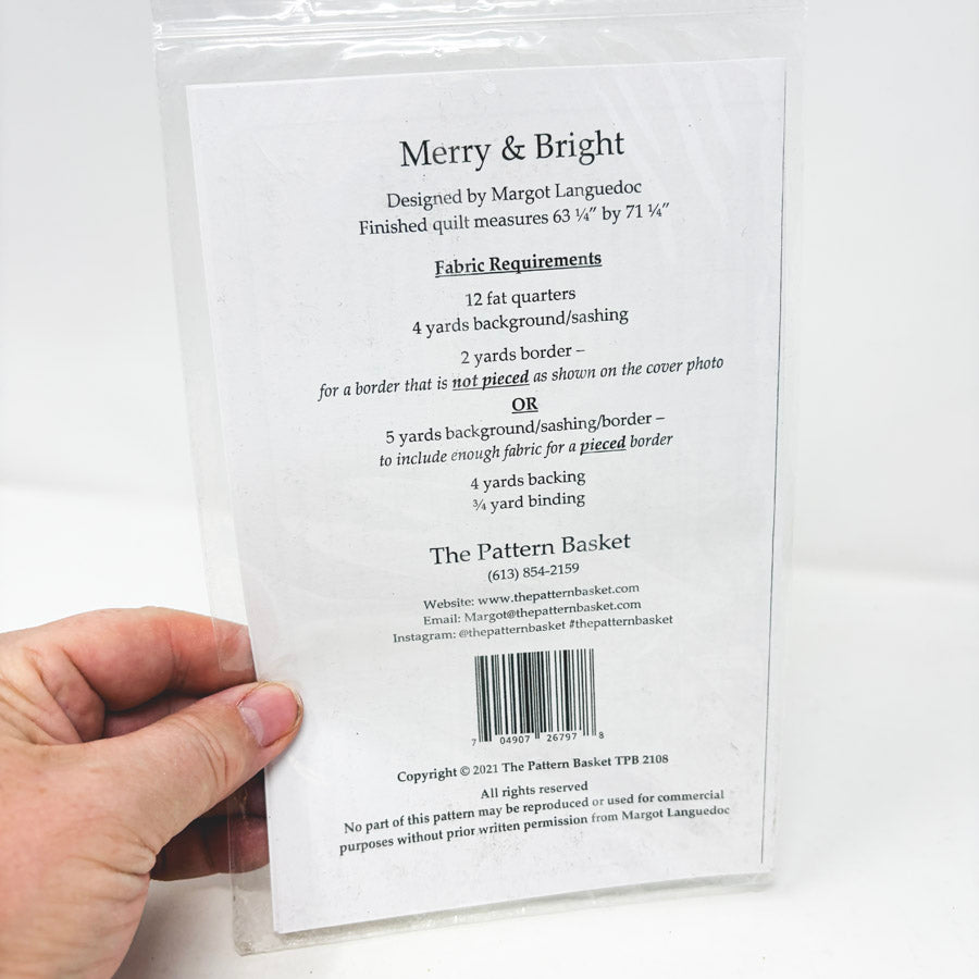 Merry & Bright Quilt Pattern by The Pattern Basket