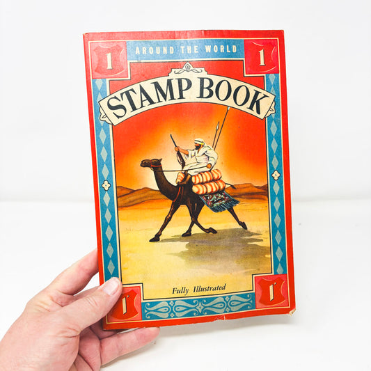 Vintage Around the World Stamp Book