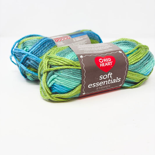Red Heart Soft Essentials Stripes Acrylic Yarn (1)
