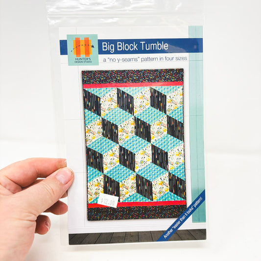 Big Block Tumble Quilt Pattern by Hunter's Design Studio