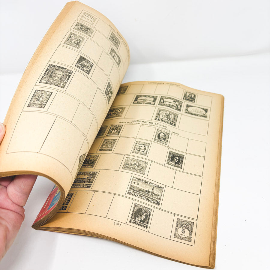 Vintage Around the World Stamp Book