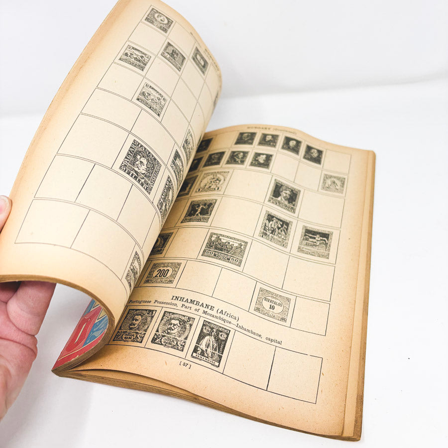 Vintage Around the World Stamp Book