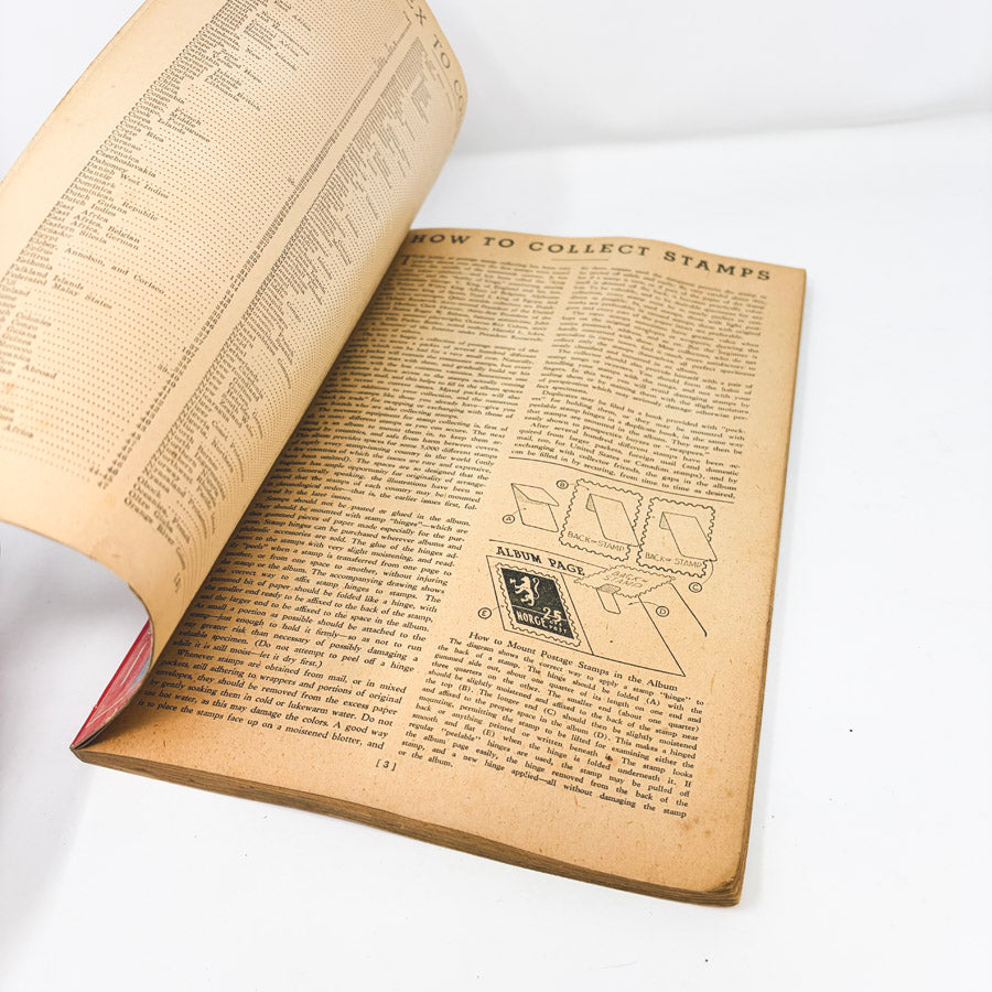 Vintage Around the World Stamp Book