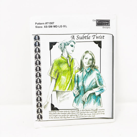 2000's The Cutting Line Designs Pattern #71507 A Subtle Twist Sizes XS-XL