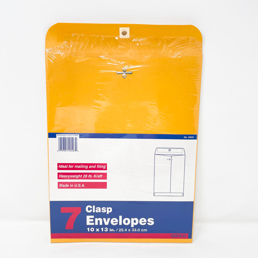 Gould 10" x 13" Manilla Clasp Envelopes