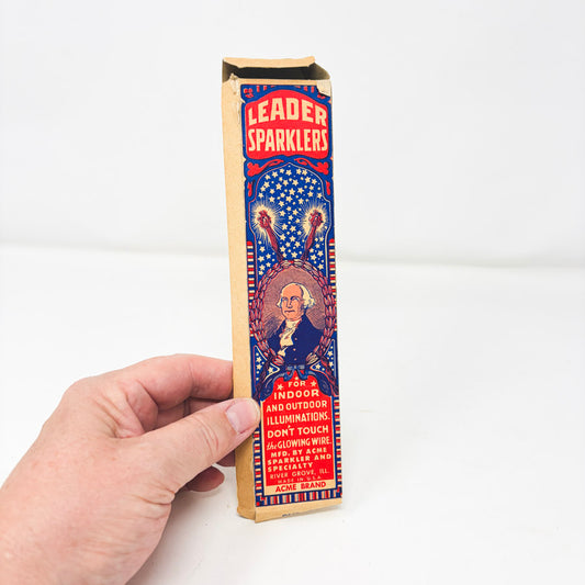 1950s Leader Sparklers No. 8 Box with Sparklers