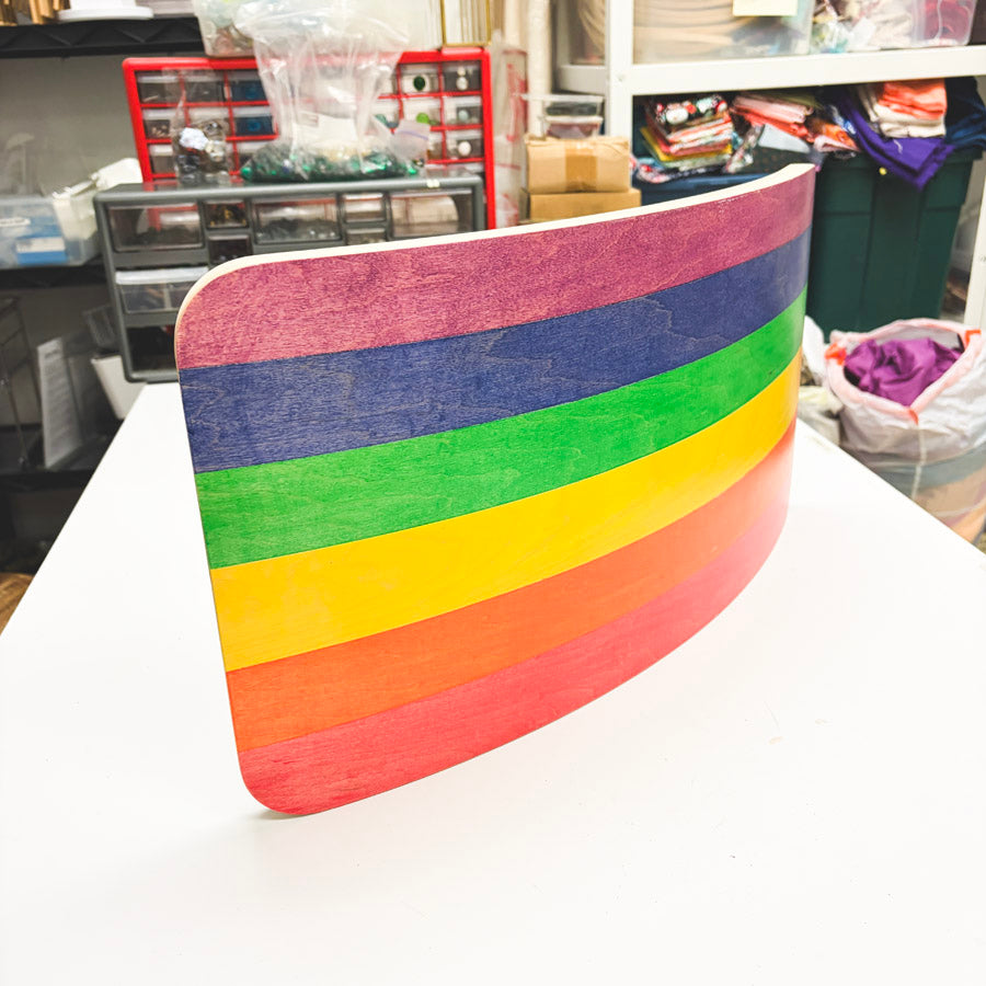 Montessori Rainbow Wooden Wobble Board