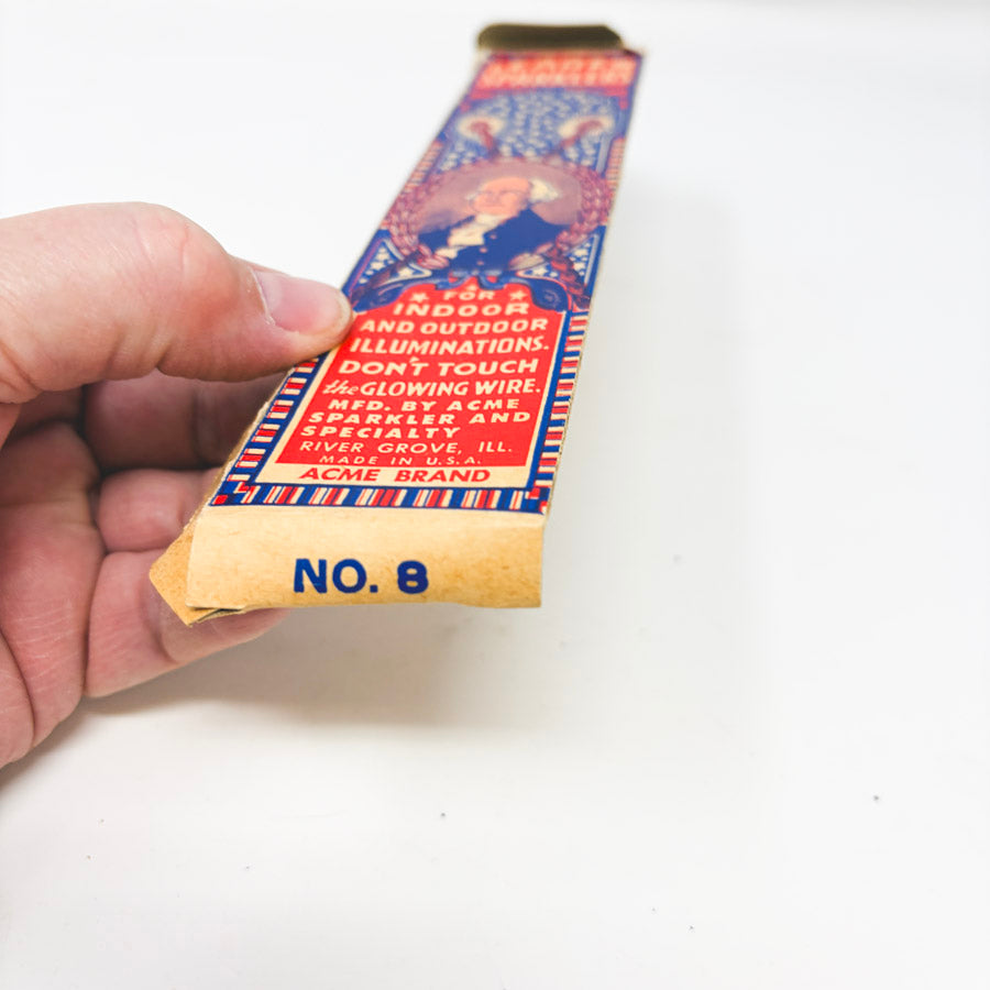 1950s Leader Sparklers No. 8 Box with Sparklers
