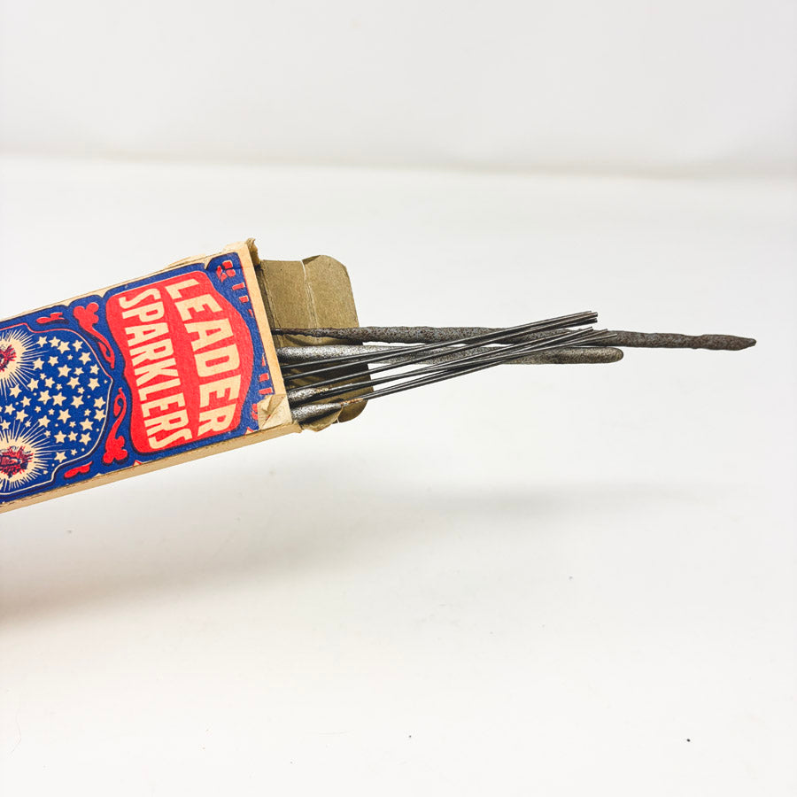 1950s Leader Sparklers No. 8 Box with Sparklers