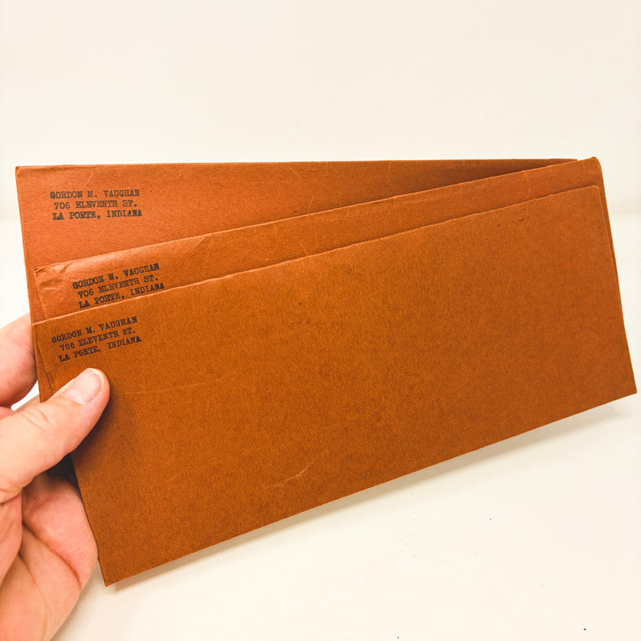 3 Vintage Leatheroid Flat Wallets 1009-A