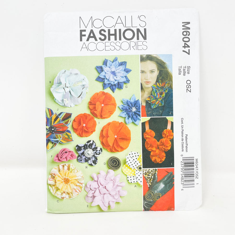 McCall's M6047 Sewing Pattern - Fashion Accessories Flower