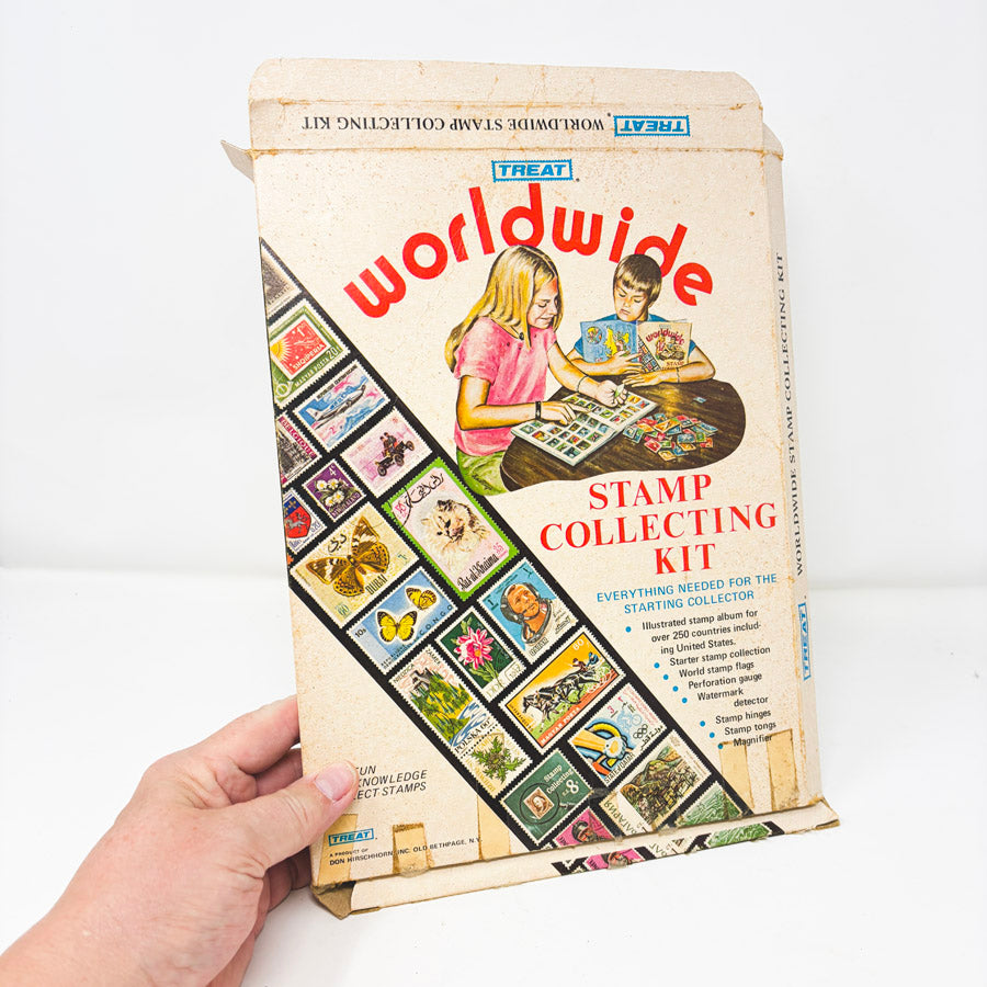 1974 Treat Worldwide Stamp Collection Album with Box