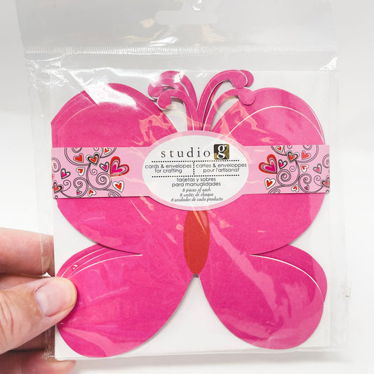 Studio G Butterfly Cards & Envelopes/partial