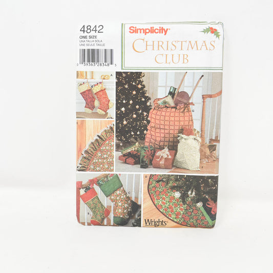 Simplicity 4842 Sewing Pattern - Christmas Club