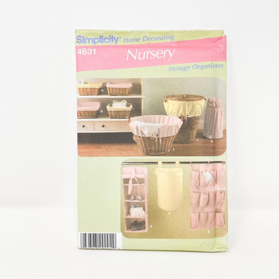 Simplicity 4631 Sewing Pattern - Nursery Organizers