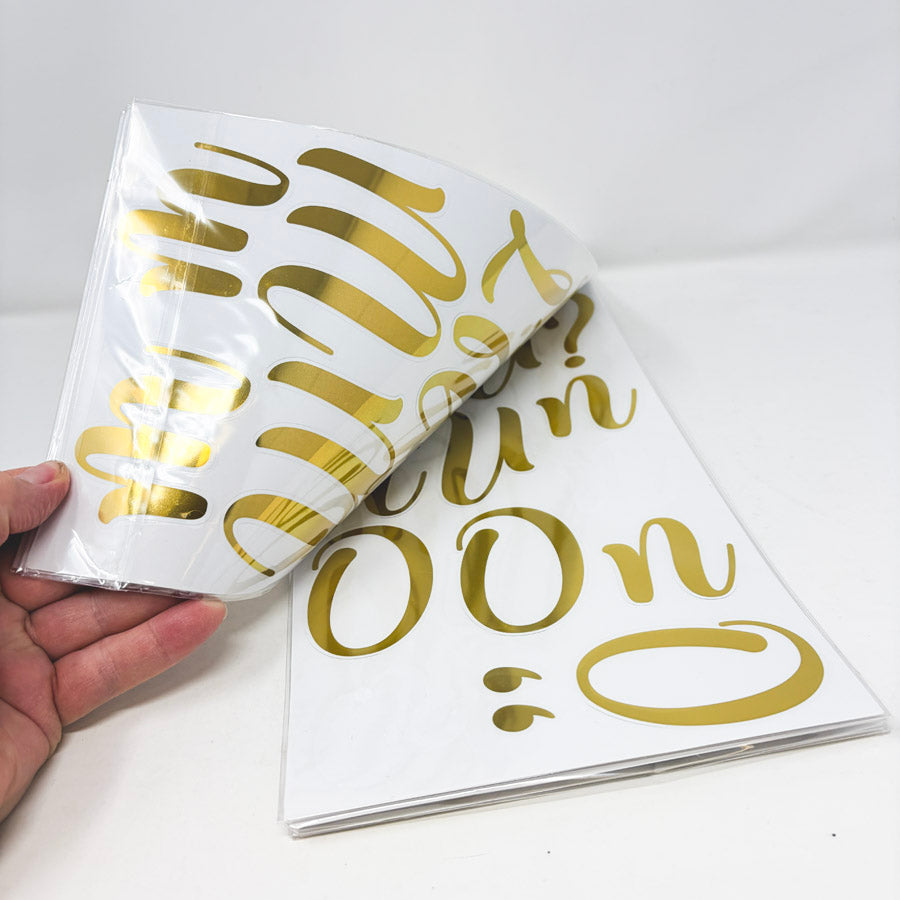 Recollections Gold Alphabet Sticker Bundle