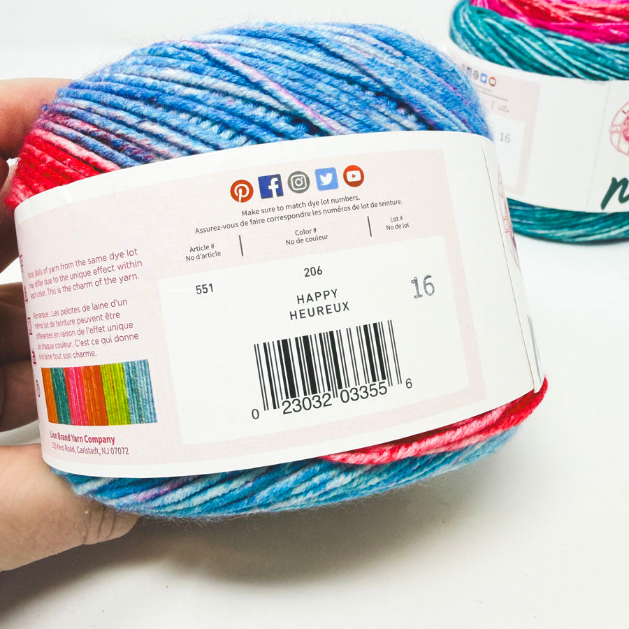 Happy - Lion Brand Mandala Yarn (1)