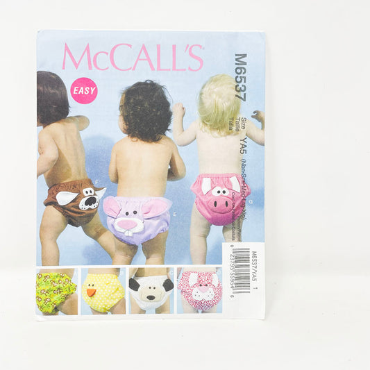 McCall's M6537 Sewing Pattern - Diaper Cover (Nbn-XL)