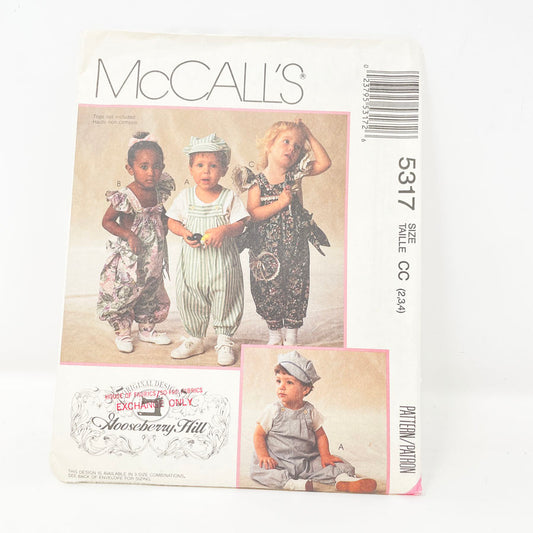 McCall's 5317 Sewing Pattern - Toddler Jumpsuit (2-4)