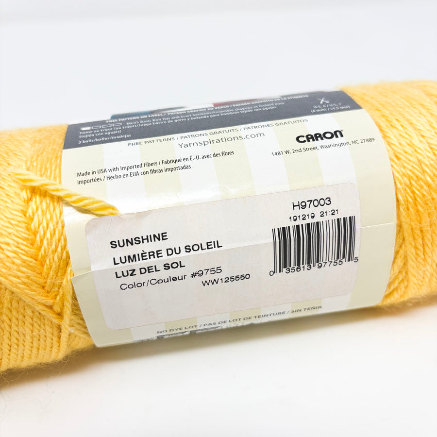 Sunshine - Caron Simply Soft Yarn